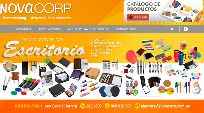 Novacorp - Productos de Merchandising y Arquitectura de Interiores