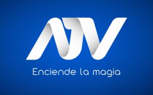 ATV logo con fondo y eslogan 2019-2021