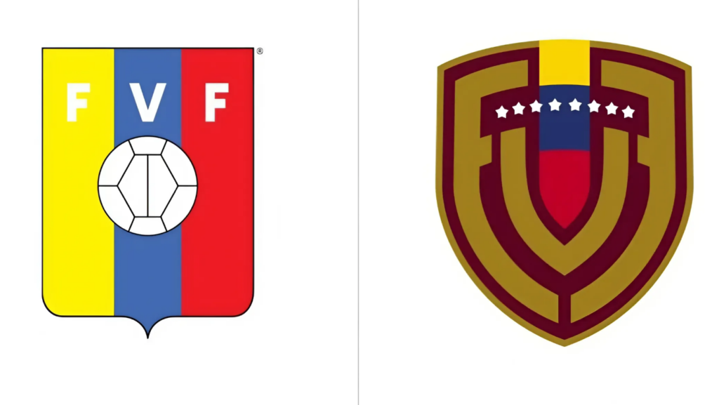 Escudo Anterior y Nuevo de la Federación Venezolana de Fútbol