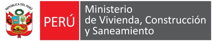 Logo Ministerio de Vivienda, Construcción y Saneamiento