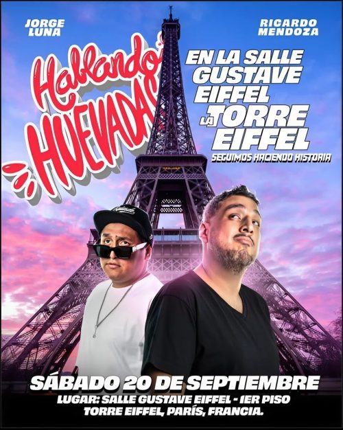 Hablando Huevadas en la Torre Eiffel París